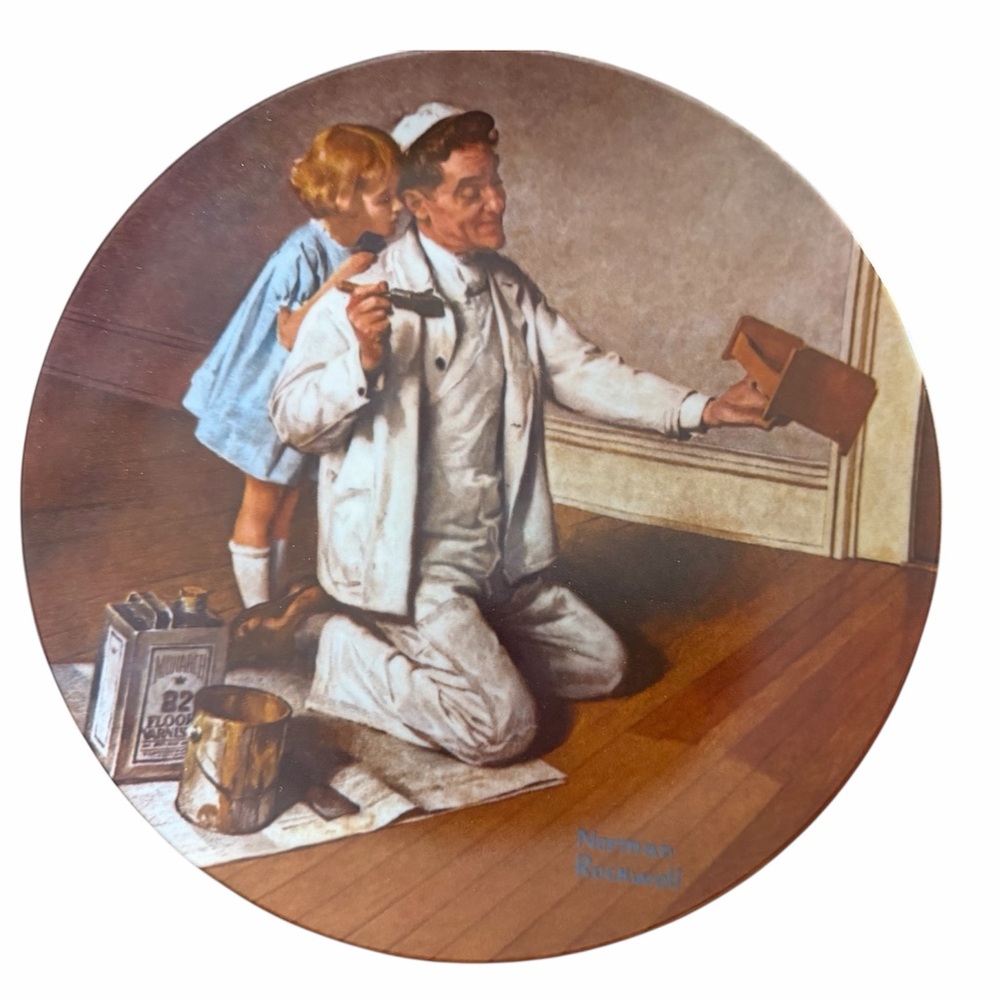 “The Painter" Norman Rockwell Plate